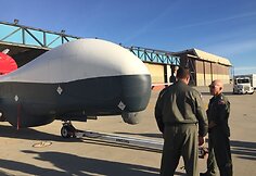 JAV karinio jūrų laivyno žvalgybinis dronas MQ-4C „Triton“