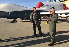 JAV karinio jūrų laivyno žvalgybinis dronas MQ-4C „Triton“