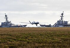 JAV karinio jūrų laivyno žvalgybinis dronas MQ-4C „Triton“
