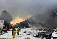 Varšuvos automobilių salone siautėjo didžiulis gaisras