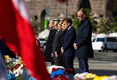 Galingiausių Europos valstybių vadovai atvyko į Kyjivą