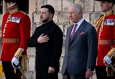 Karalius Karolis III Vindzoro pilyje priėmė Volodymyrą Zelenskį