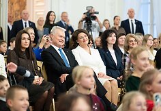 Kalėdų eglės įžiebimas prezidentūroje