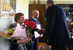 Vanda ir Kazimieras &Scaron;imkevičius at&scaron;ventė deimantines vestuves
