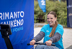 Rimanto Kaukėno paramos fondo komanda Velomaratone