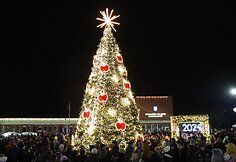 Kalėdų eglės įžiebimas Ignalinoje