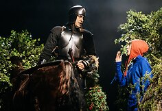 Spektaklio „1410. Valanda prieš mūšį“ akimirka
