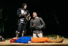 Spektaklio „1410. Valanda prieš mūšį“ akimirka