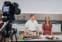Televizijos laidos filmavimas su Vaida Poderyte-Bernataviče ir Laurynu Suodaičiu