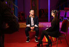 Ingrida Kazlauskaitė TV laidos filmavime