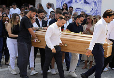 Atsisveikinimas su Diogo Jota ir jo broliu Andr&eacute; Silva