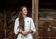 Eglė dzūkų kultūros festivalyje ČIULBA ULBA Marcinkonyse. 2021 m.