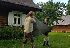 Čiulbanti siela filmavimai.  Eglė ir Rokas Kašėtos