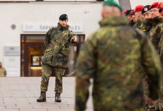Atsisveikinimo ceremonija su Lietuvoje mirusiu Belgijos kariu