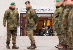 Atsisveikinimo ceremonija su Lietuvoje mirusiu Belgijos kariu