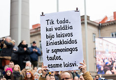 Protestas „Šalin rankas nuo laisvo žodžio!“