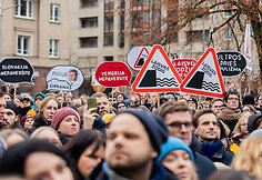 Protestas „Šalin rankas nuo laisvo žodžio!“