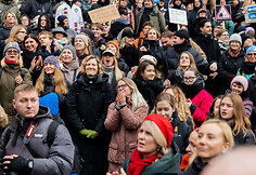 Protestas „Šalin rankas nuo laisvo žodžio!“