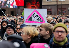 Protestas „Šalin rankas nuo laisvo žodžio!“