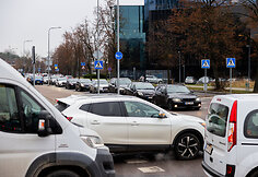 &Scaron;ventinės spūstys prie prekybos centro &bdquo;Panorama&ldquo;