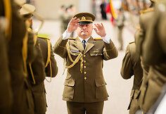 Lietuvos kariuomenės Karo komendantūrų valdybos vėliavos įteikimo ceremonija