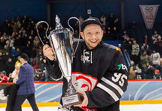 Vilniaus &bdquo;7bet Hockey Punks&ldquo; vartininkas Simas Baltrūnas