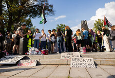 Protestas &bdquo;Leiskit Gazai gyvent&ldquo;