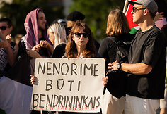 Protestas &bdquo;Leiskit Gazai gyvent&ldquo;