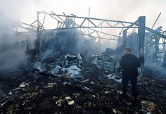 Rusijos atakų padariniai Kyjive