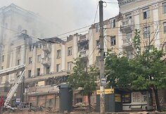 Rusijos atakos padariniai Dnipre
