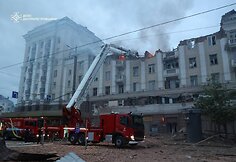 Rusijos atakos padariniai Dnipre
