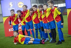 Istorinis įvykis &ndash; su &bdquo;Lidl&ldquo;: net 11 vaikų i&scaron; Lietuvos lydės UEFA EURO 2024 futbolininkus