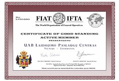 FIAT IFTA sertifikatas