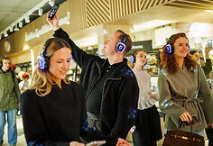 Akimirkos i&scaron; &bdquo;Silent Disco&ldquo;, vykusio &bdquo;Lidl&ldquo; 