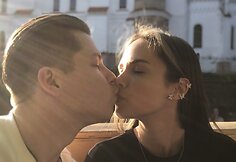 Deividas Breivė su sužadėtine Taja