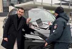Igorio Jarmolenkos vaizdo klipo filmavimo akimirka