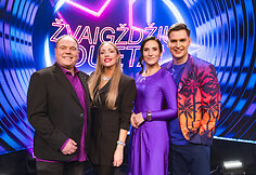 &bdquo;Žvaigždžių duetai. Nauja era&ldquo; filmavimo akimirka