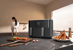 Per 15 minučių &bdquo;Xiaomi Dual Zone Air Fryer 10L&ldquo; i&scaron;sprendžia amžiną klausimą &bdquo;ką &scaron;iandien valgyti&ldquo;?  