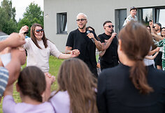 Gimininės Rūtelių kaime su grupe „Žemaitukai“ /Foto: Mantas Stankevičius