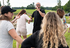 Gimininės Rūtelių kaime su grupe „Žemaitukai“ /Foto: Mantas Stankevičius