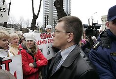 Akimirka iš protesto