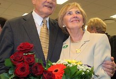 Lietuvos Respublikos prezidentas Valdas Adamkus ir ponia Alma Adamkienė