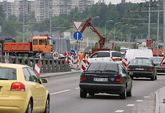 Remontuojamas Lazdynų tiltas