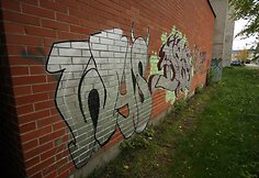 Grafiti ant sienos