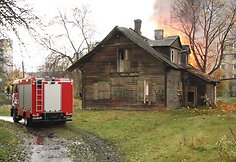 Gaisras Lvovo gatvėje
