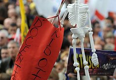 Italijoje masiniai protestai