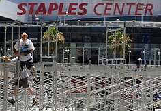 Staples arena Los Andžele, kurioje popkaralių i&scaron;vysime paskutinį kartą.