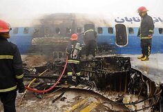 Lėktuvas Tu-154 po avarijos