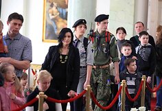 Atsisveikinimas Prezidentūroje su L.Kaczynskiu