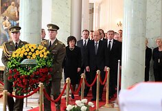 Atsisveikinimas Prezidentūroje su L.Kaczynskiu